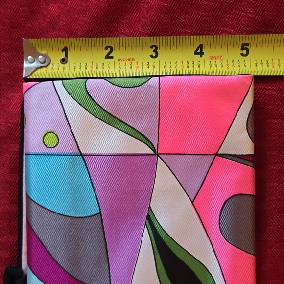 Paisley silk Makeup Travel Pouch with Tie strap. NWOT - Picture 12 of 14